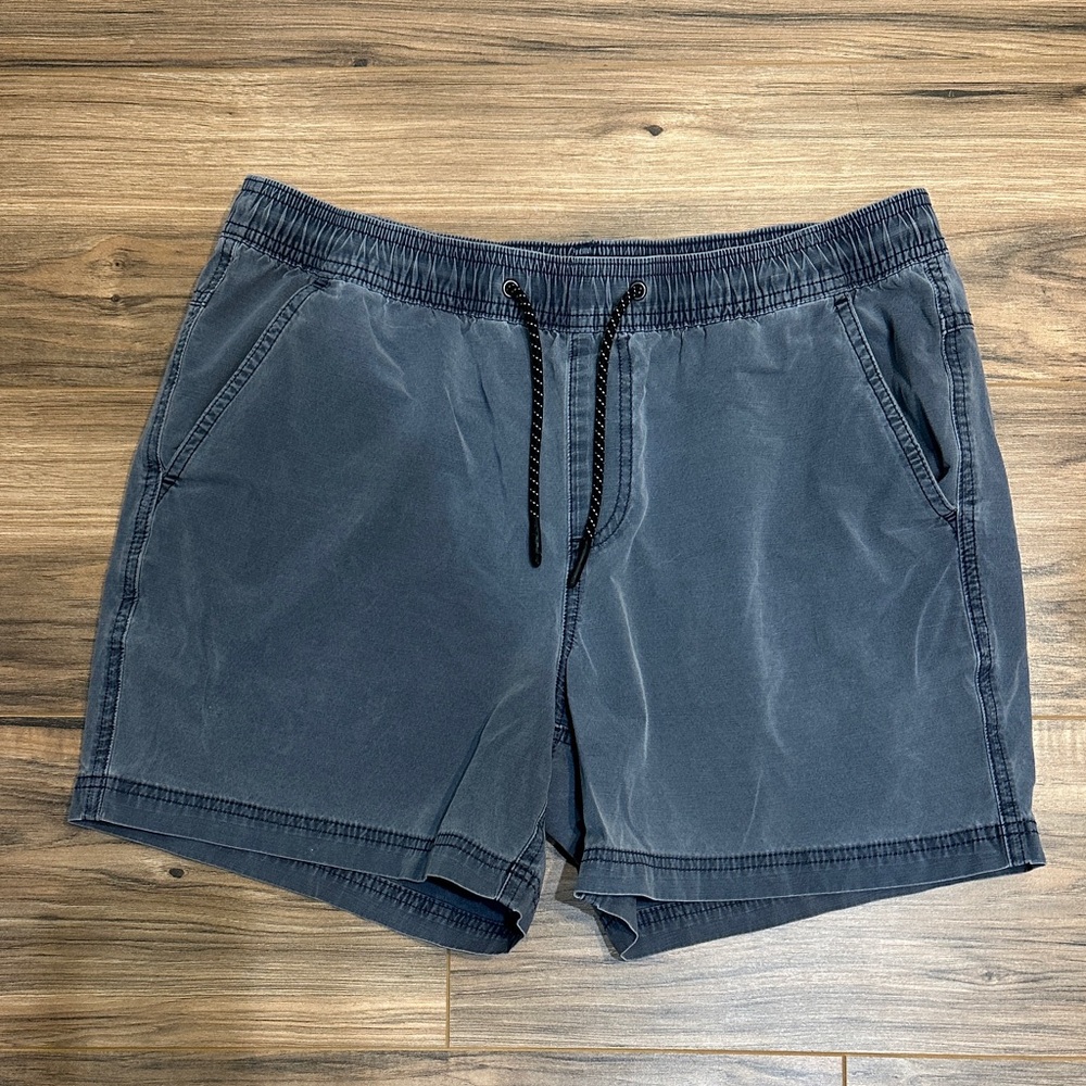Men's Blue Drawstring Casual Shorts